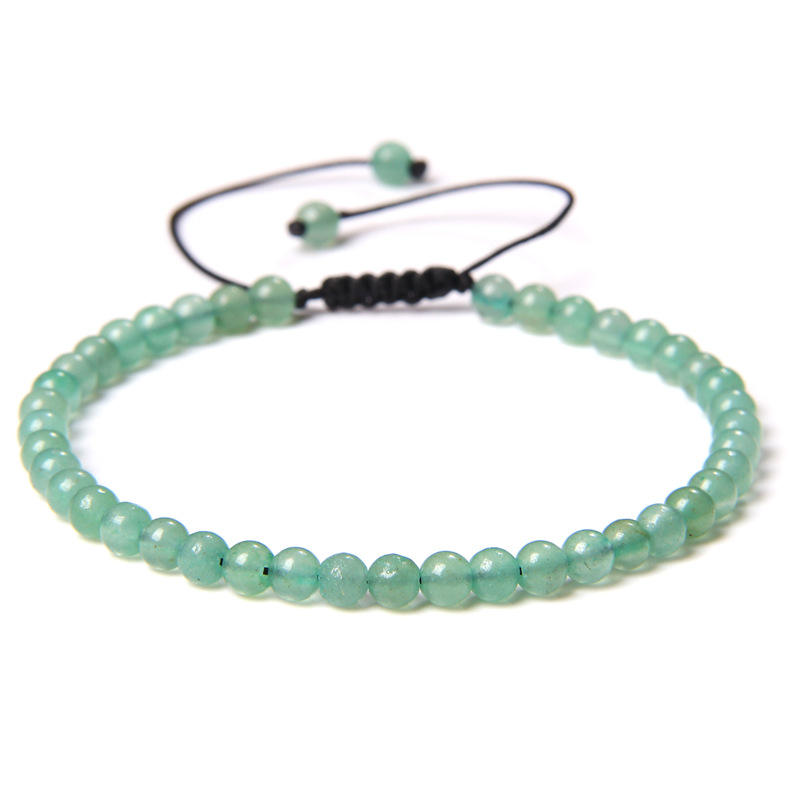 I30P-Natural Agate, Jadeite and Lapis Lazuli Handwoven Bracelet